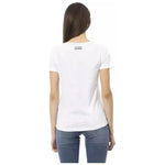 Trussardi Action White Cotton Women T-Shirt TR-23022-XS