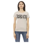 Trussardi Action Beige Cotton Women T-Shirt TR-22990-S