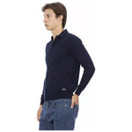 Baldinini Trend Blue Cotton Men Shirt BA-22909-S