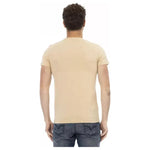 Trussardi Action Beige Cotton Men T-Shirt TR-22897-L