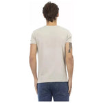 Trussardi Action Beige Cotton Men T-Shirt TR-22891-S