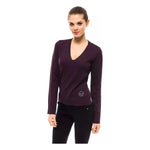 Montana Blu Purple Wool Women Sweater MO-14224-IT40|S
