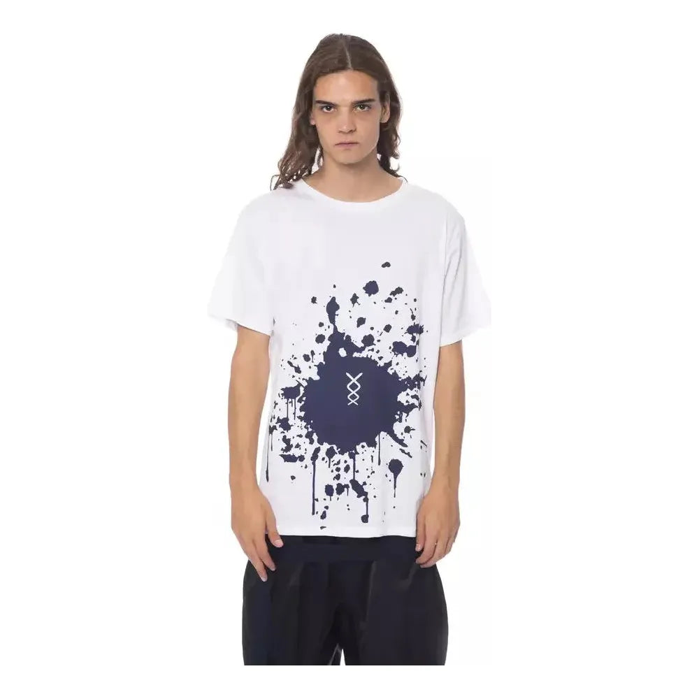 Nicolo Tonetto White Cotton Men T-Shirt NI-12970-M