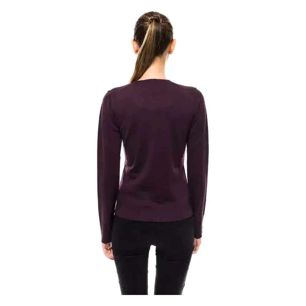 Montana Blu Purple Wool Women Sweater MO-14224-IT40|S