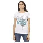 Trussardi Action White Cotton Women T-Shirt TR-22999-S