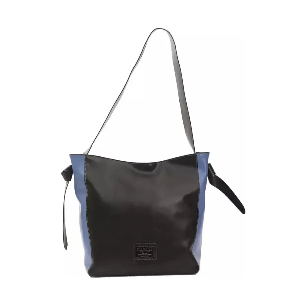 Pompei Donatella Black Leather Women Shoulder Bag PO-5840