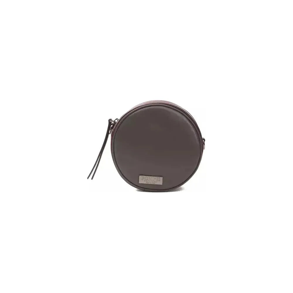 Pompei Donatella Burgundy Leather Women Crossbody Bag PO-5834