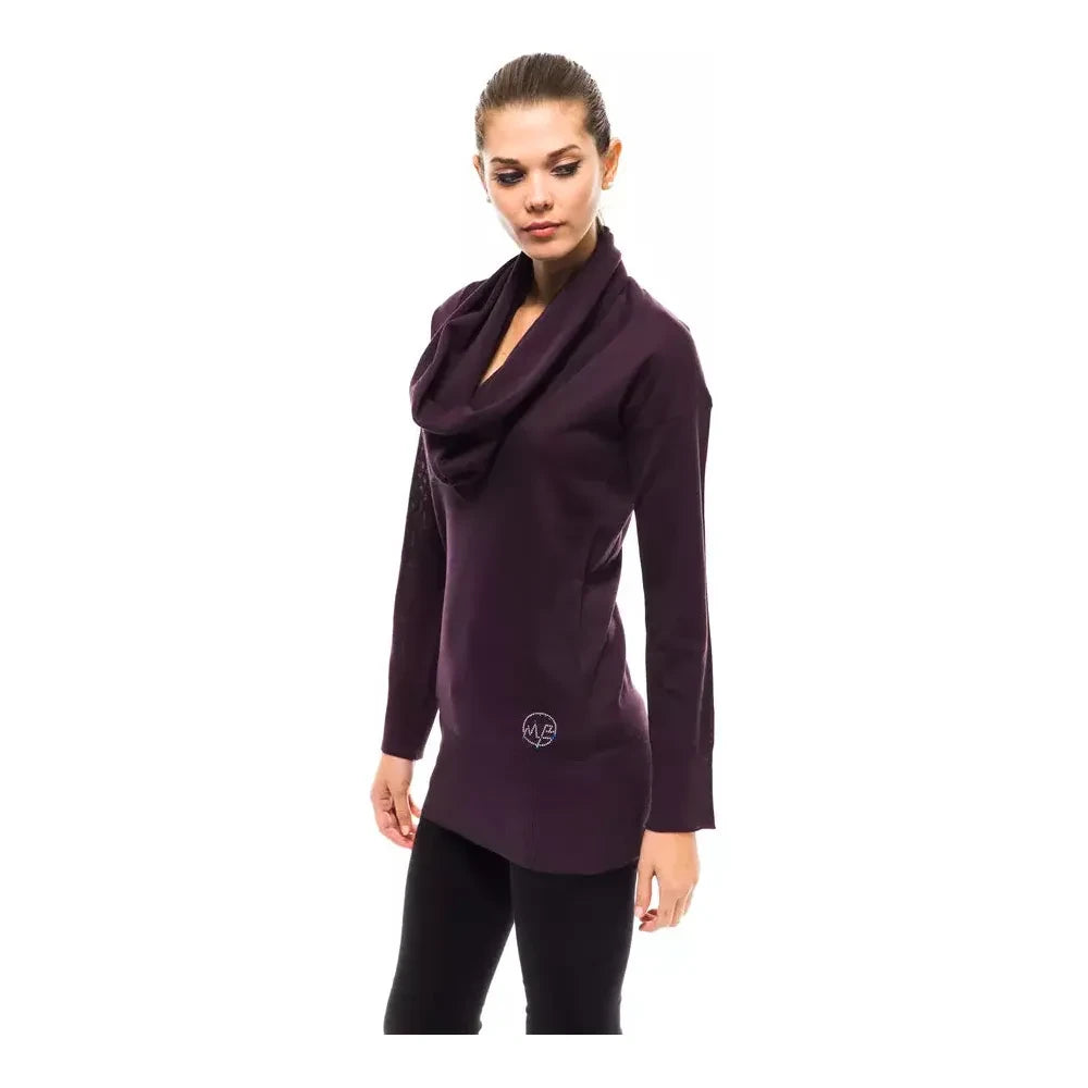 Montana Blu Purple Wool Women Sweater MO-14228-IT42|M