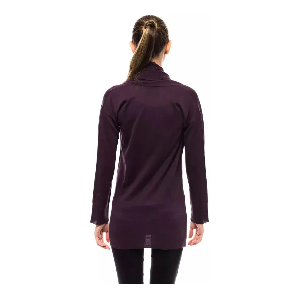 Montana Blu Purple Wool Women Sweater MO-14228-IT42|M