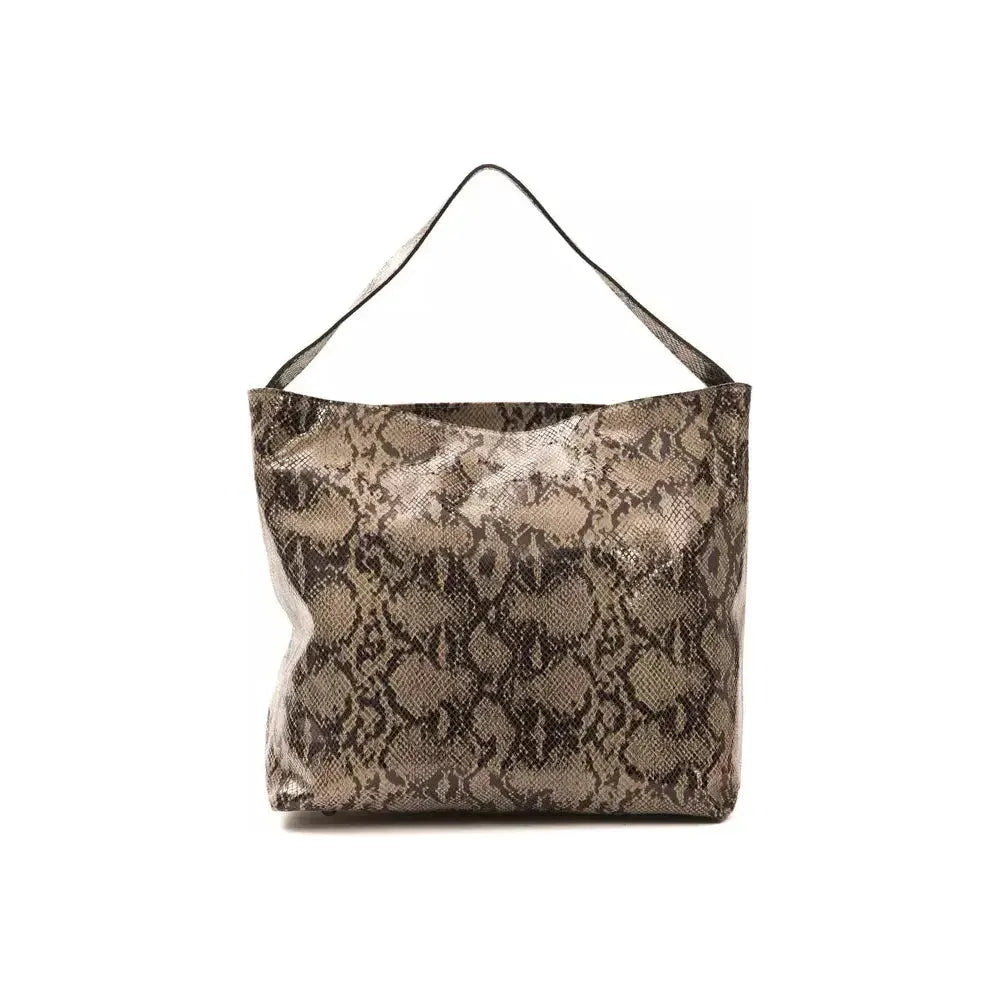 Pompei Donatella Brown Leather Women Shoulder Bag PO-5788