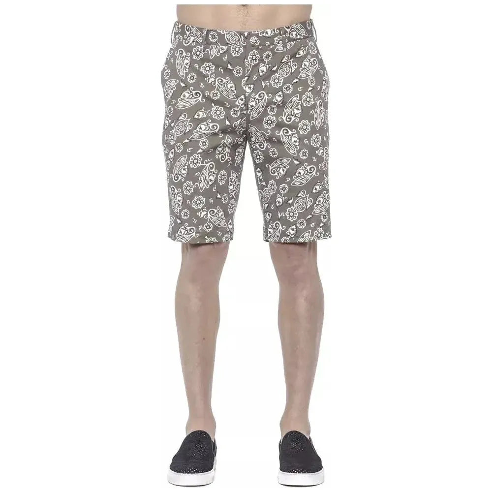 PT Torino Green Cotton Men's Bermuda Short PT-20812-IT48 | M