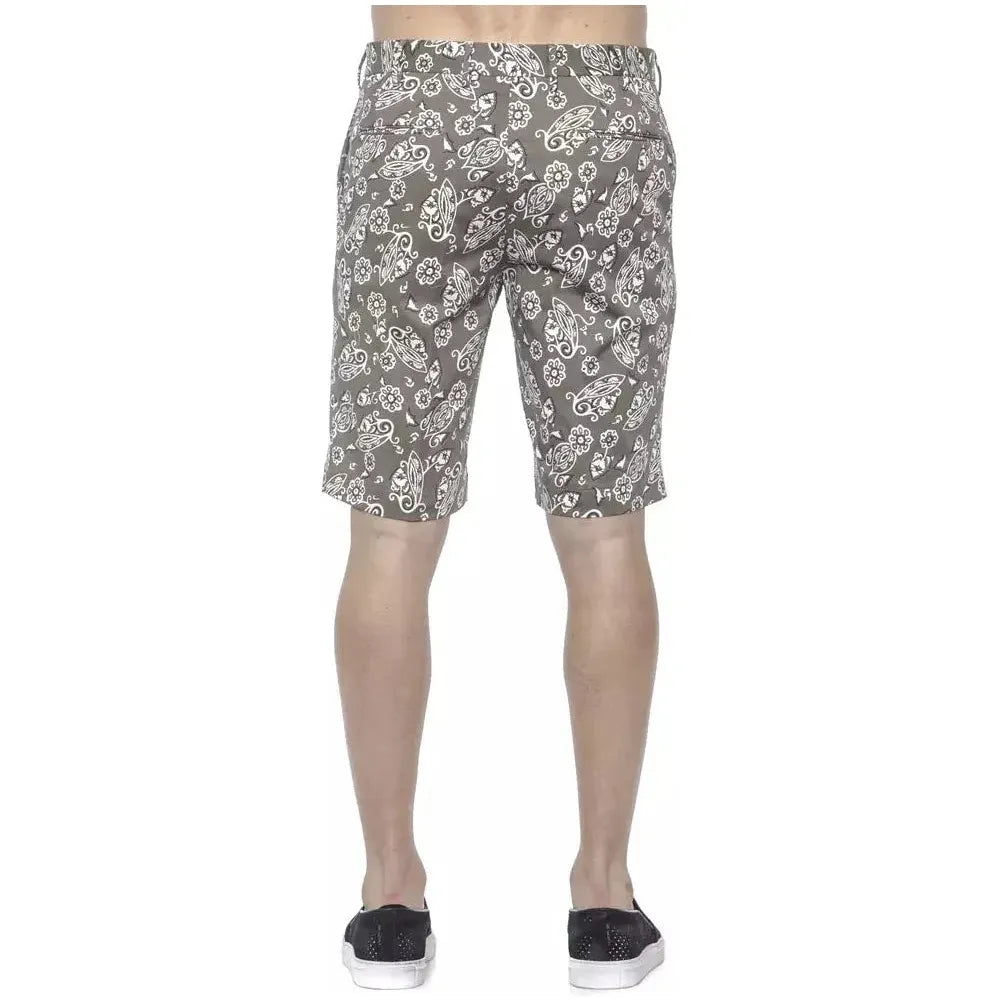 PT Torino Green Cotton Men's Bermuda Short PT-20812-IT48 | M