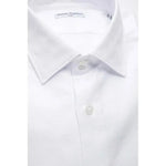 Robert Friedman White Cotton Men's Shirt RO-20401-XL