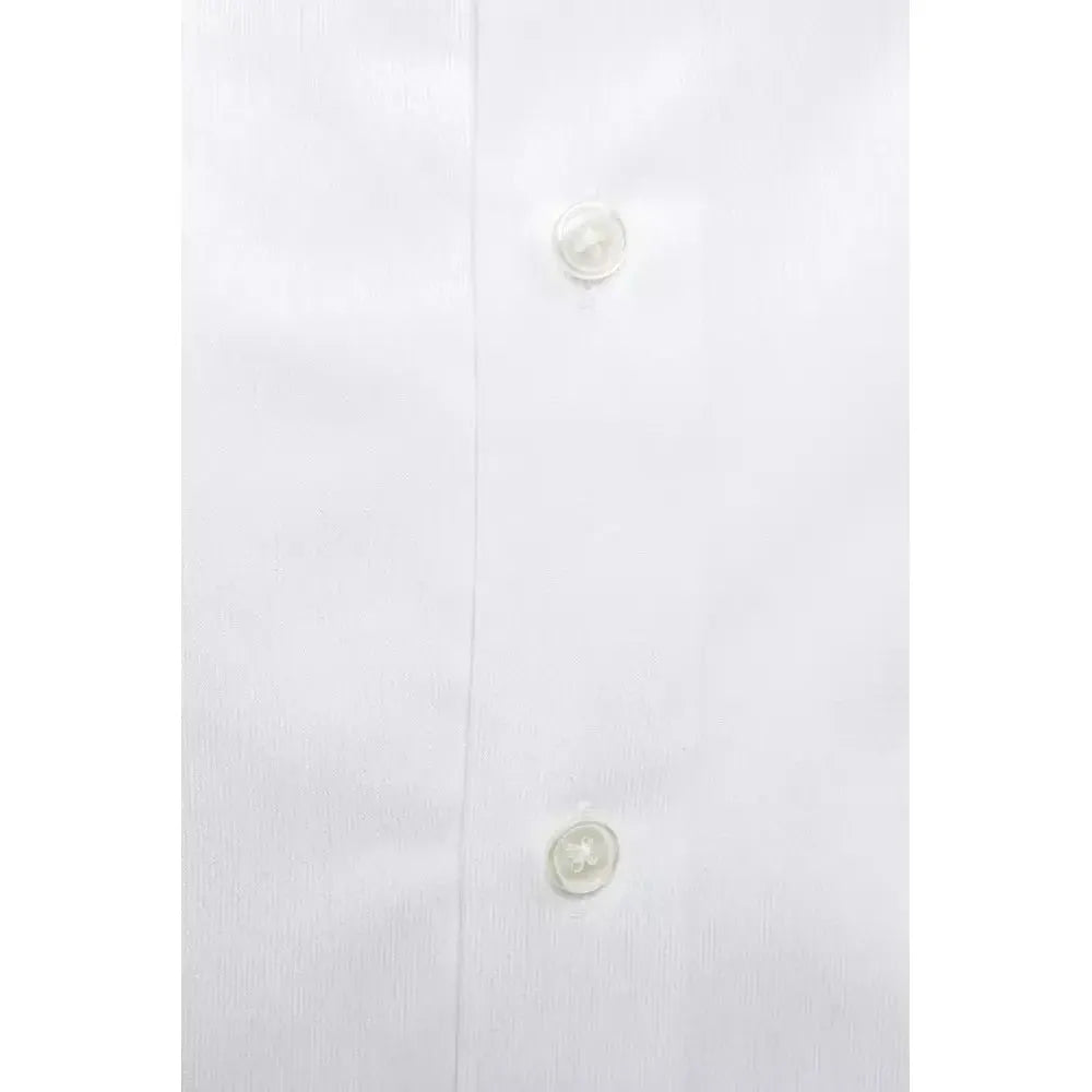 Robert Friedman White Cotton Men's Shirt RO-20425-L