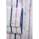 Robert Friedman White Cotton Men Shirt RO-20445-XL