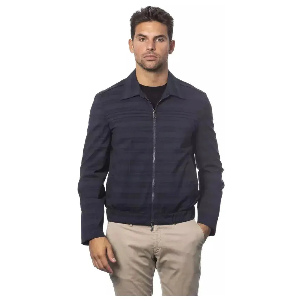 Verri Blue Wool Men Jacket VE-18320-IT52 | XL