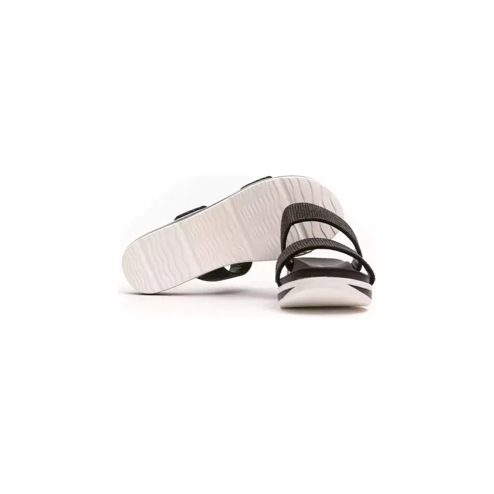 Péché Originel Black Textile Women Sandal PC-18723-EU38/US8
