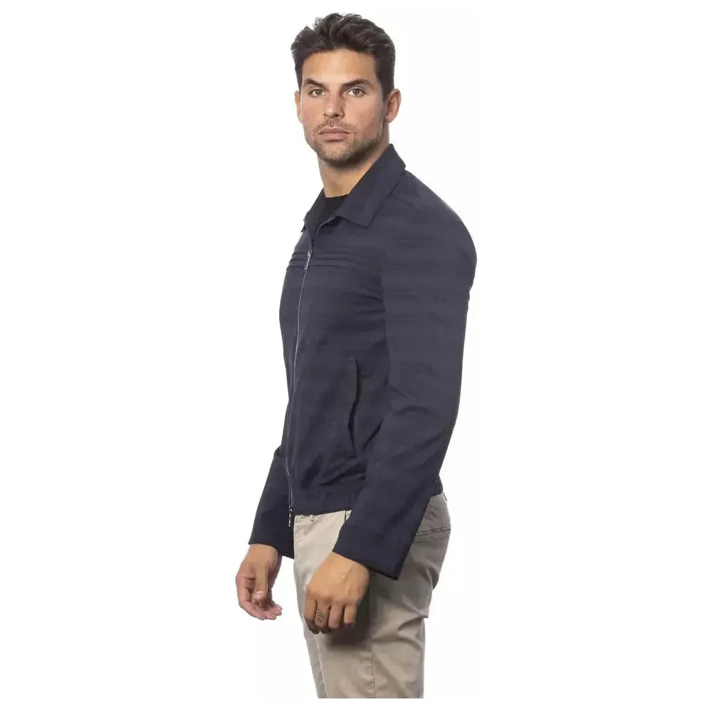 Verri Blue Wool Men Jacket VE-18320-IT52 | XL