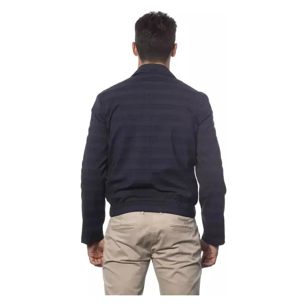 Verri Blue Wool Men Jacket VE-18320-IT52 | XL