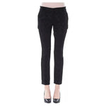 BYBLOS Black Acrylic Women Pants BYBLOS Dark Slate Gray
