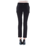BYBLOS Black Acrylic Women Pants BYBLOS Dark Slate Gray