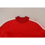 GCDS Red Wool Logo Printed Crew Neck Men Pullover Sweater TSH7762 - 46