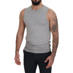 Ermanno Scervino Grey Sleeveless Men Pullover T-shirt TSH83056-48