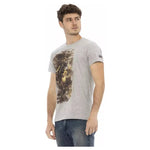 Trussardi Action Gray Cotton Men T-Shirt TR-22820-S