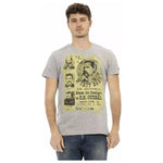 Trussardi Action Gray Cotton Men T-Shirt TR-22805-L