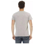 Trussardi Action Gray Cotton Men T-Shirt TR-22810-L
