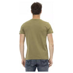 Trussardi Action Green Cotton Men T-Shirt TR-22794-S