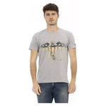 Trussardi Action Gray Cotton Men T-Shirt TR-22769-S
