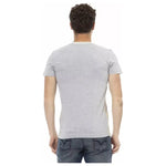 Trussardi Action Gray Cotton Men T-Shirt TR-22747-L
