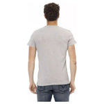 Trussardi Action Gray Cotton Men T-Shirt TR-22722-XL