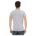 Trussardi Action Gray Cotton Men T-Shirt TR-22672-XL