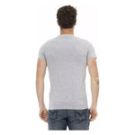 Trussardi Action Gray Cotton Men T-Shirt TR-22682-M