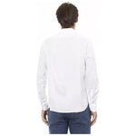 Baldinini Trend White Cotton Men Shirt BA-22485-XL
