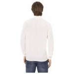 Baldinini Trend White Fabric Men Turtleneck Sweater BA-22427-S