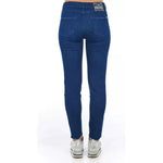 Frankie Morello Blue Cotton Women's Skinny Jean FR-21769-W30