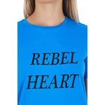 Frankie Morello Light Blue Cotton Women Top FR-21742-XS