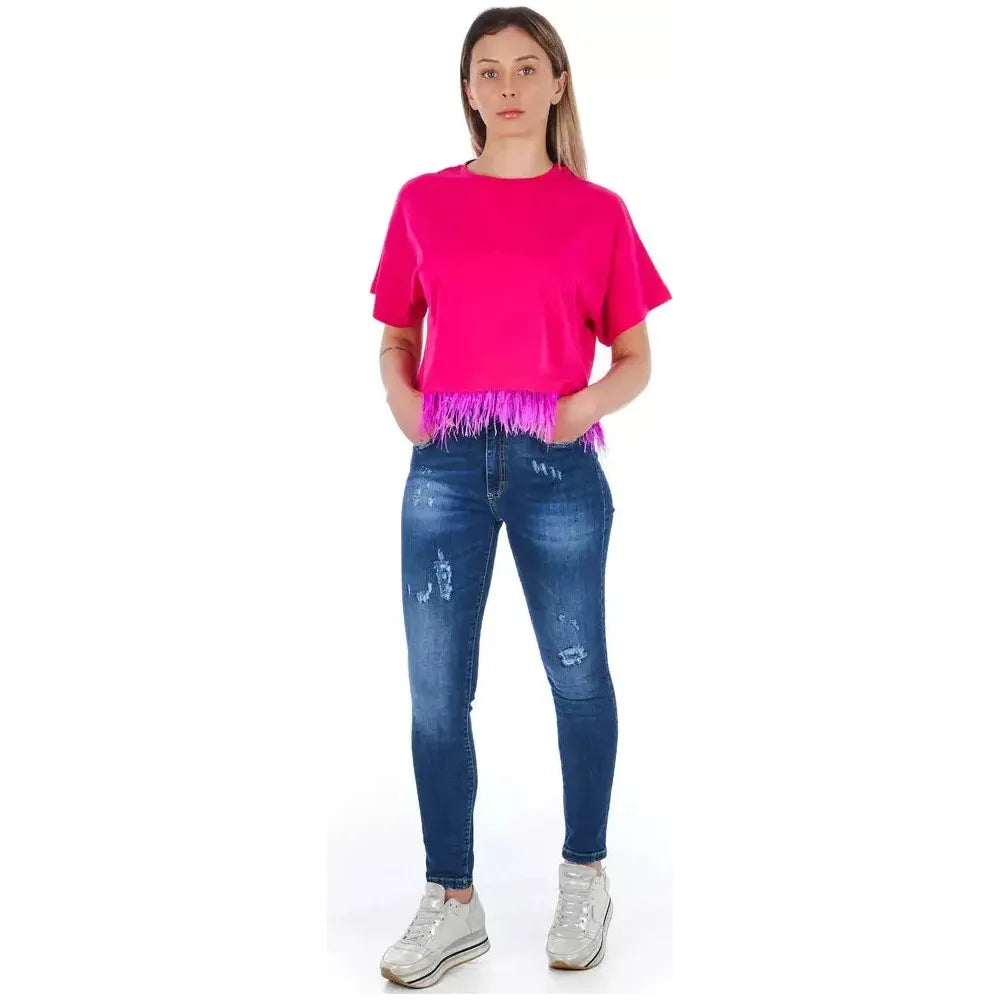 Frankie Morello Blue Denim Women Jeans FR-21771-W27