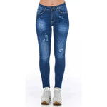 Frankie Morello Blue Denim Women Jeans FR-21771-W27