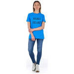Frankie Morello Light Blue Cotton Women Top FR-21742-XS