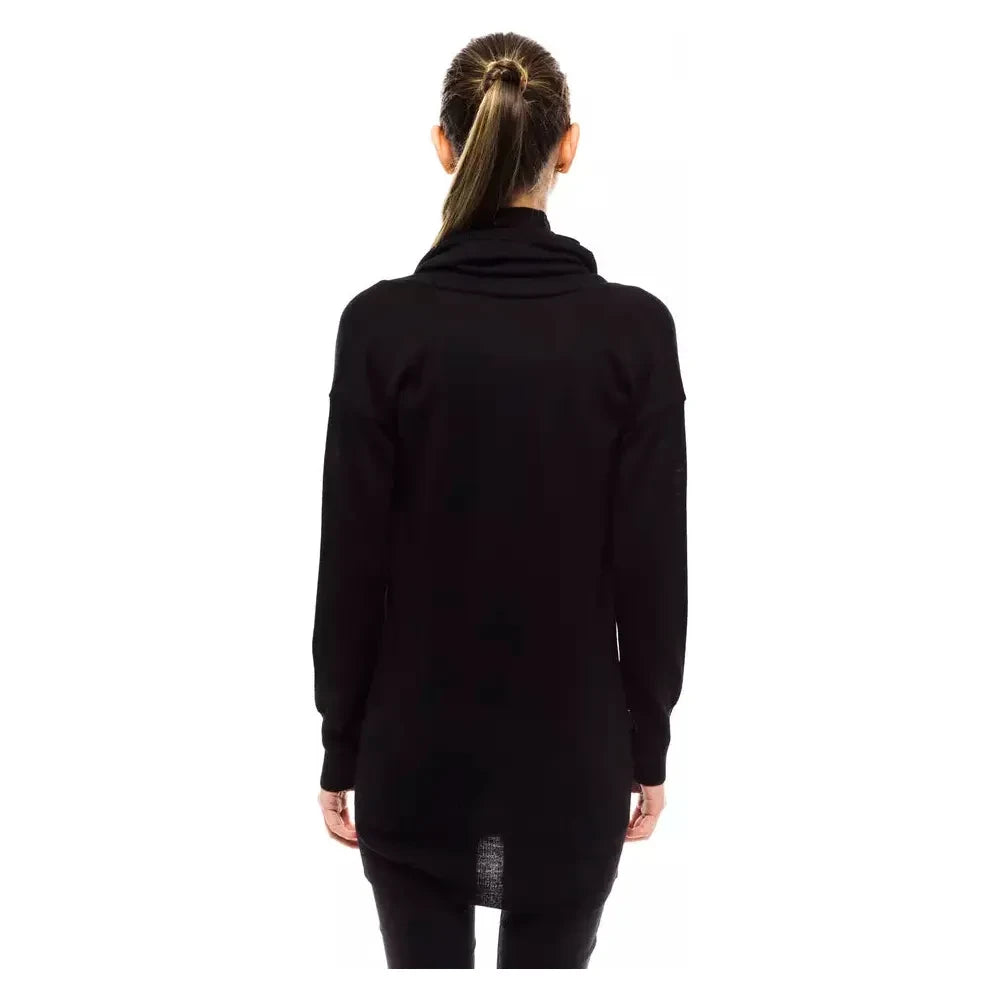 Montana Blu Black Wool Women Sweater MO-14225-IT42|M