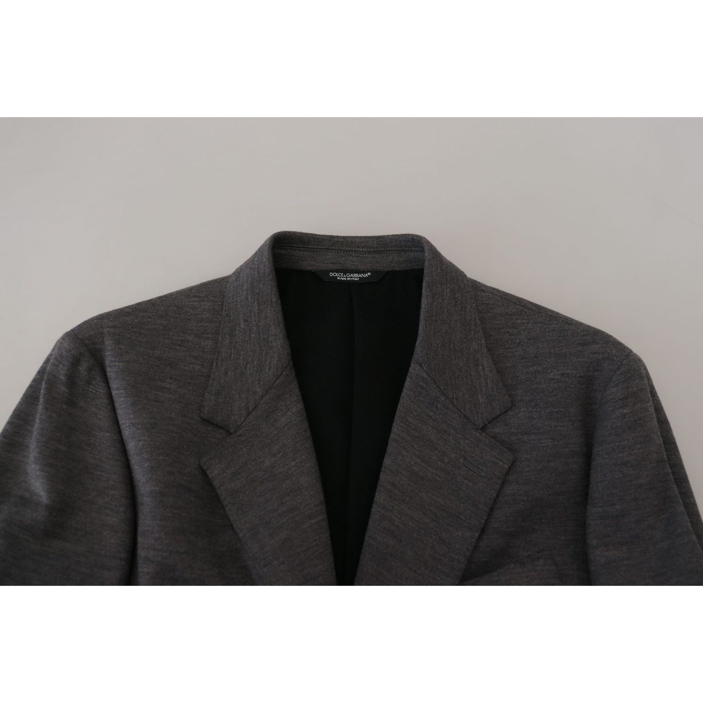 Dolce & Gabbana Gray Wool Stretch Slim Fit Jacket Blazer KOS2109- 44