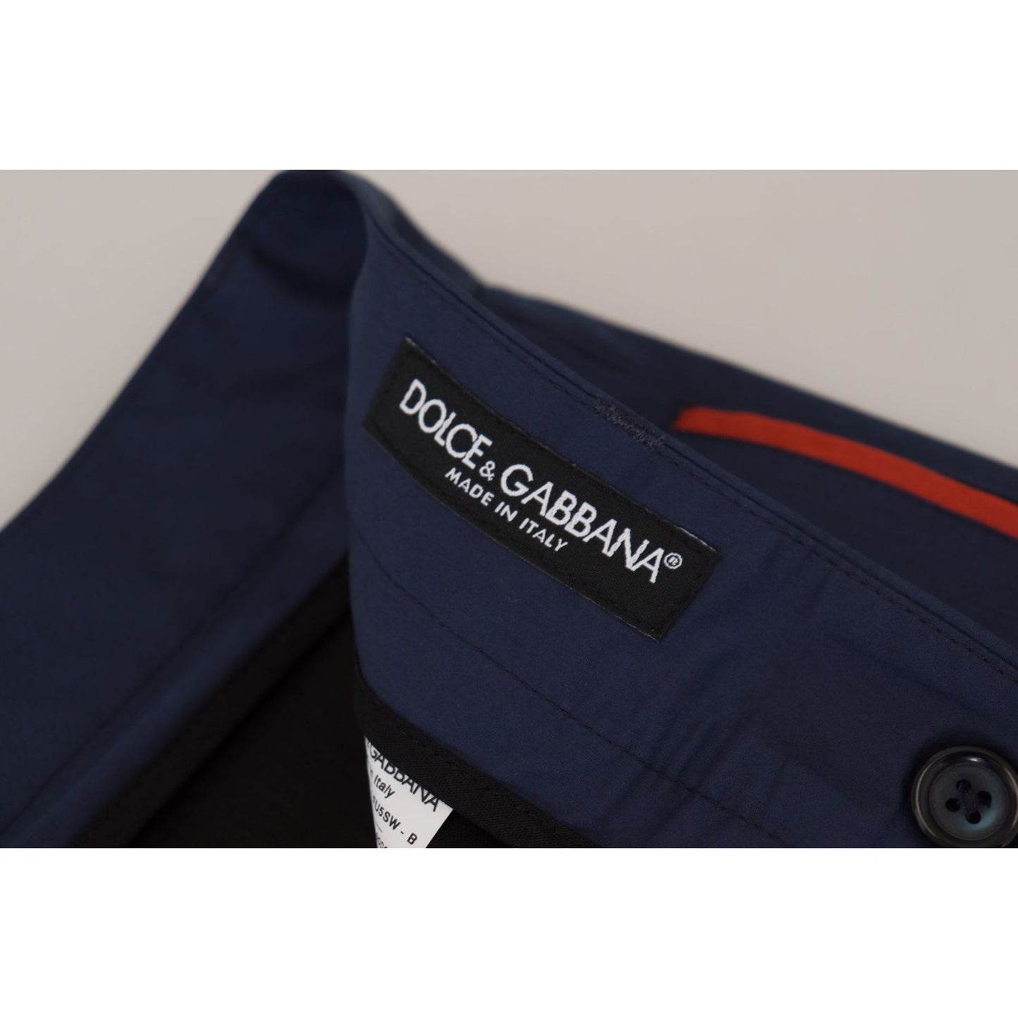 Dolce & Gabbana Blue Cotton Chino Formal Pants PAN73332 - 50