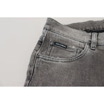 Dolce & Gabbana Grey Washed Cotton Skinny Denim Jeans PAN73362 - 44