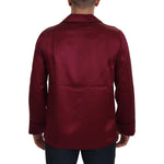 Dolce & Gabbana Red Silk Lounge Top Pajama Sleepwear Shirt TSH83053 - 37