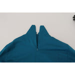 Dolce & Gabbana Blue Cotton Collared Slim Pullover Sweater TSH83075 - 48