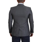 Dolce & Gabbana Gray Wool Silk Slim Fit Jacket Blazer KOS2167- 46